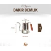 BAKIR DEMLİK MODERN KAHVE DEMLİĞİ MODEL GÜMÜŞ RENK