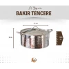 BAKIR MODERN TENCERE DERİN MODEL 17 CM GÜMÜŞ RENK