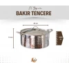 BAKIR MODERN TENCERE DERİN MODEL 19 CM GÜMÜŞ RENK