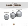 Bakır Nar Seti 3lü GÜMÜŞ RENK