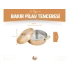 BAKIR PİLAV TENCERESİ 25 CM