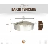 BAKIR PİLAV TENCERESİ 28 CM GÜMÜŞ RENK