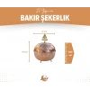 BAKIR ŞEKERLİK PETEKLİ YUVARLAK MODEL PARLAK