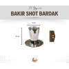 BAKIR SHOT BARDAĞI MEKSİKA GÜMÜŞ RENK 6LI SET(12 PARÇA)