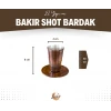 BAKIR SHOT BARDAĞI MEKSİKA MODEL OKSİTLİ RENK 6LI SET(12 PARÇA)