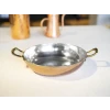 BAKIR TAVA ÇİFT KULPLU MODERN MODEL BAKIR RENK 20 CM