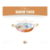 BAKIR TAVA OYMA NAKIŞLI FIRFIRLI TAVA MAT BAKIR RENK 17CM