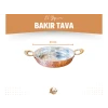 BAKIR TAVA OYMA NAKIŞLI FIRFIRLI TAVA MAT BAKIR RENK 23 CM