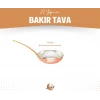 BAKIR TAVA UZUN KULPLU MODERN PARLAK BAKIR RENK 14CM