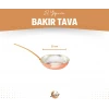 BAKIR TAVA UZUN KULPLU MODERN PARLAK RENK 20CM