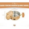 BAKIR TENCERE MARDİN İŞLEMELİ MODEL 3 LİTRE BAKIR RENK