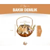 Bakır Zen Demlik Çekiç Dövme Parlak Bakır Renk No:2