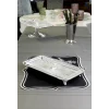GÜMÜŞ KAPLAMA BATON CAMLI SUNUMLUK İNGİLİZ BORDÜR MODEL