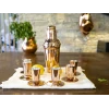 BAKIR SHOT BARDAĞI MEKSİKA MODEL BAKIR RENK 6LI SET(12 PARÇA)