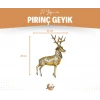 Pirinç Döküm Geyik Heykeli