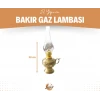 PİRİNÇ GAZ LAMBASI OYMA İŞLEMELİ MODEL