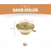 PİRİNÇ KÜL TABLASI LAZER KESİM GOLD RENK