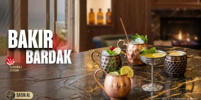 Bakır Bardakta Su ve Kokteyl Tüketmenin Keyfi