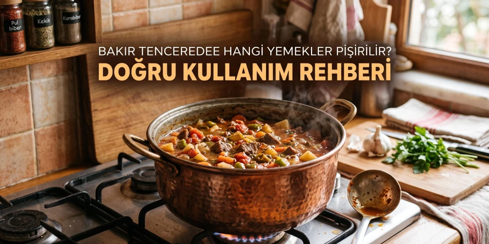 Bakır Tencerede Hangi Yemekler Pişirilir? Ustasından Kullanım Rehberi