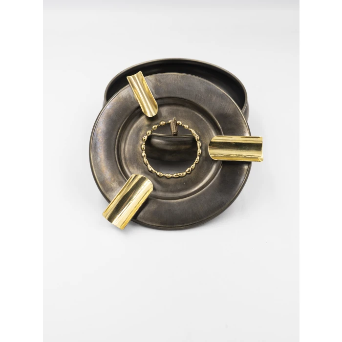 Pirinç Puro Küllük Lüks Eritmeli Model No:3 Siyah Oksit Renk