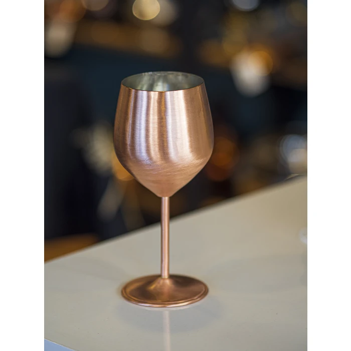 Bakır Kadeh Modern Model Mat Bakır Renk