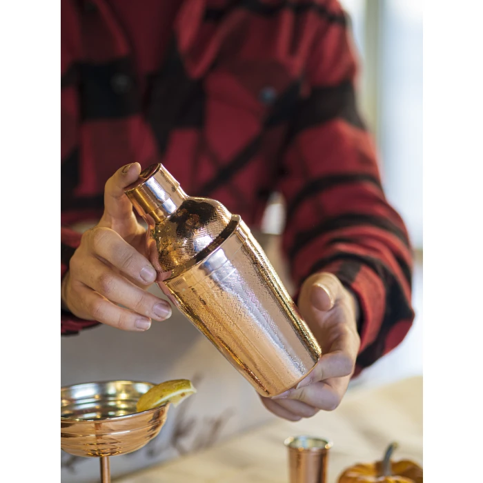 BAKIR SHAKER NOKTALI DESENLİ PARLAK BAKIR RENK NO 1