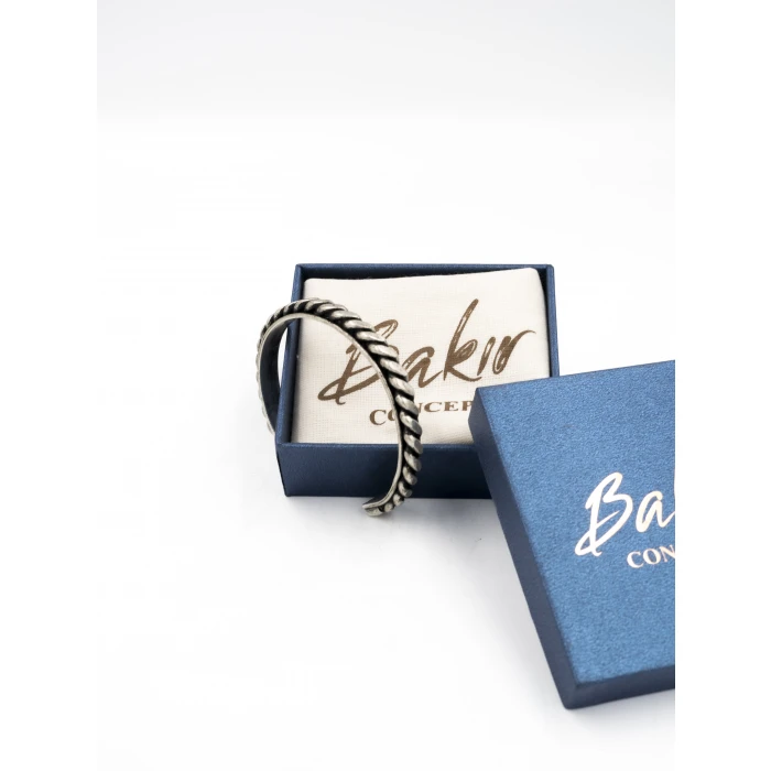 Bakır Bileklik BURMA MODEL GÜMÜŞ KAPLAMA