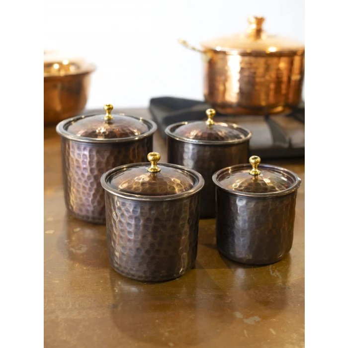 BAKIR BAHARAT TAKIMI ÇEKİÇ DÖVMELİ OKSİTLİ RENK (4LÜ)