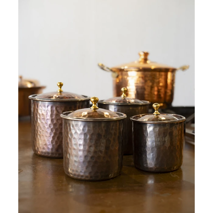 BAKIR BAHARAT TAKIMI ÇEKİÇ DÖVMELİ OKSİTLİ RENK (4LÜ)