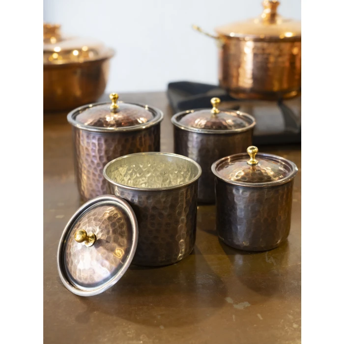 BAKIR BAHARAT TAKIMI ÇEKİÇ DÖVMELİ OKSİTLİ RENK (4LÜ)