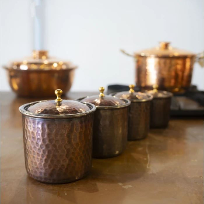 BAKIR BAHARAT TAKIMI ÇEKİÇ DÖVMELİ OKSİTLİ RENK (4LÜ)