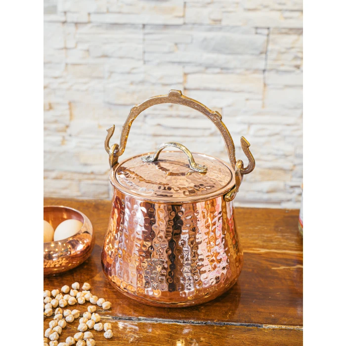 BAKIR BAKRAÇ ÇEKİÇ DÖVME MODEL PARLAK BAKIR RENK 3 LT