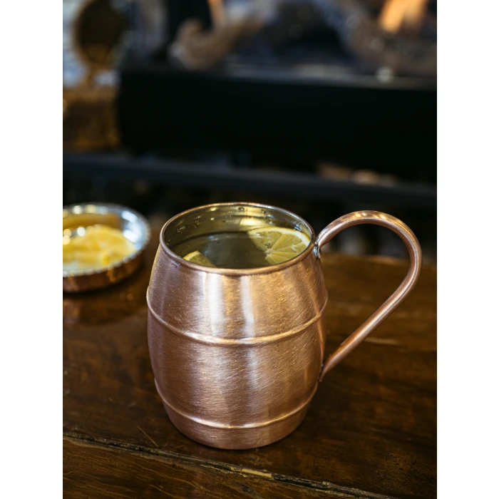 BAKIR BARDAK FIÇI MODEL 2Lİ MAT BAKIR RENK