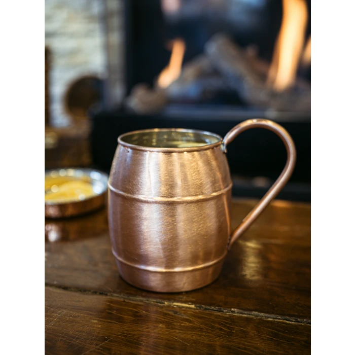 BAKIR BARDAK FIÇI MODEL 2Lİ MAT BAKIR RENK