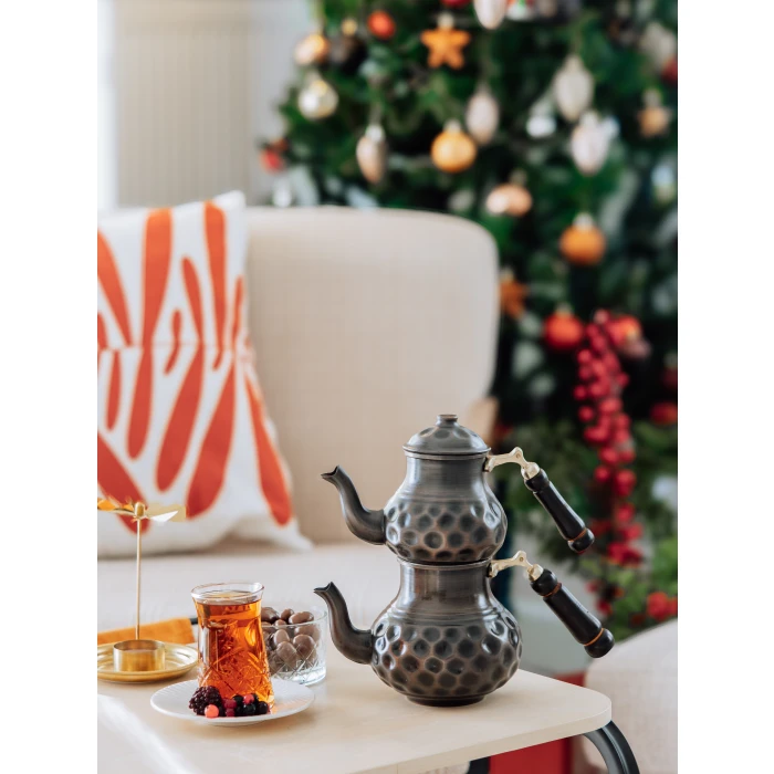 Bakır Çaydanlık Gamzeli Oksit Renk NO1