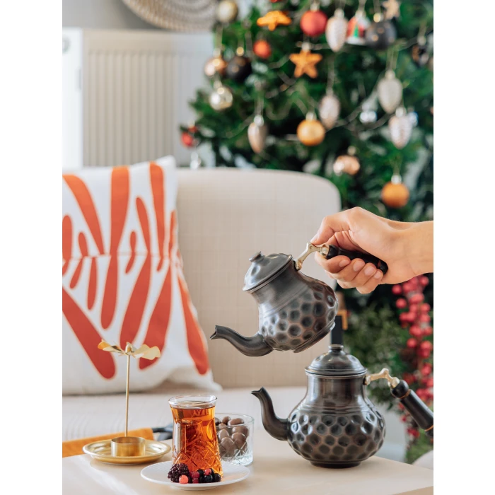 Bakır Çaydanlık Gamzeli Oksit Renk NO1