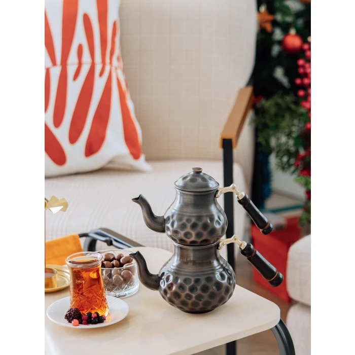 Bakır Çaydanlık Gamzeli Oksit Renk NO1