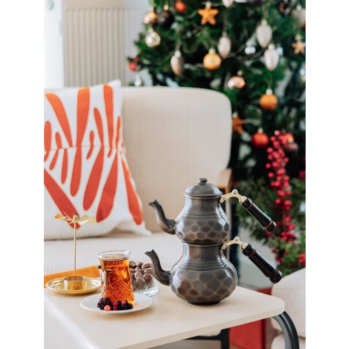 BAKIR ÇAYDANLIK PETEKLİ MODEL NO1 OKSİTLİ