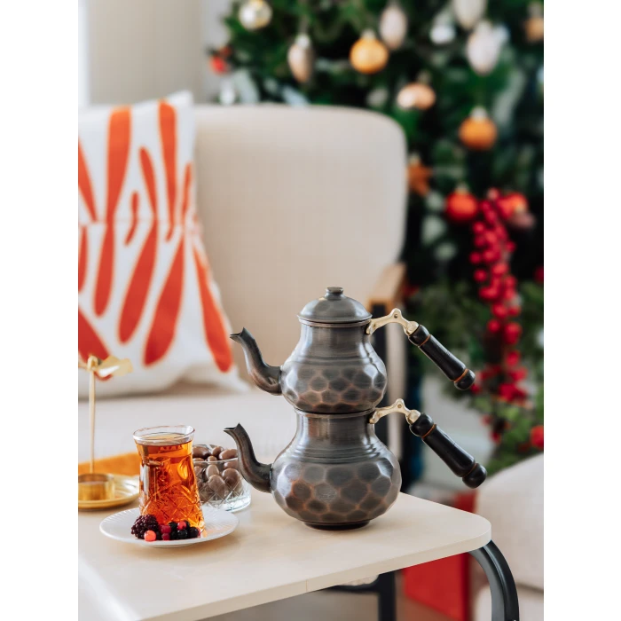 BAKIR ÇAYDANLIK PETEKLİ MODEL NO1 OKSİTLİ