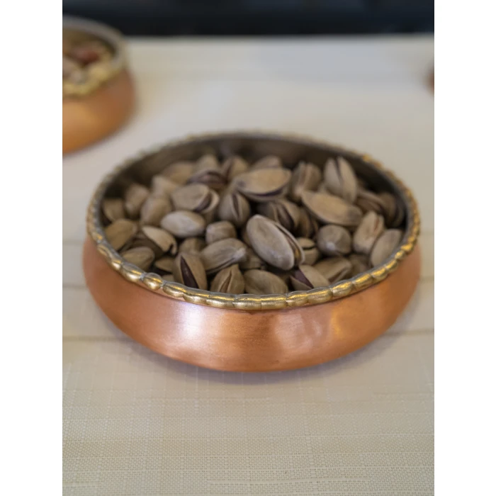 BAKIR ÇEREZLİK ERİTMELİ MODEL MAT BAKIR RENK GOLD DETAYLI