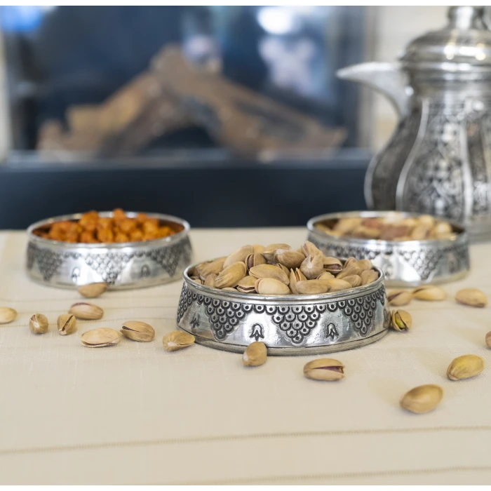 BAKIR ÇEREZLİK ÜZÜM DESENLİ MODEL 3LÜ