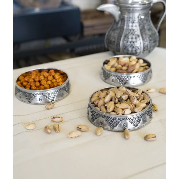 BAKIR ÇEREZLİK ÜZÜM DESENLİ MODEL 3LÜ