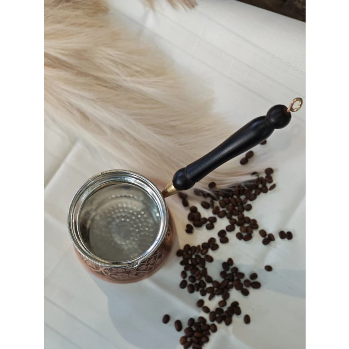 BAKIR CEZVE İŞLEMELİ JUMBO BOY