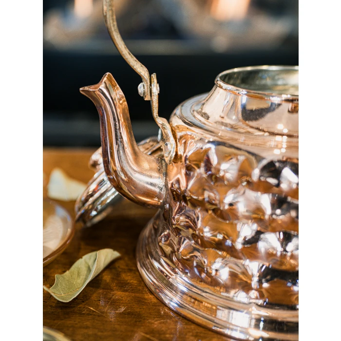 BAKIR DEMLİK KABARTMALI MARAŞ MODEL PARLAK RENK