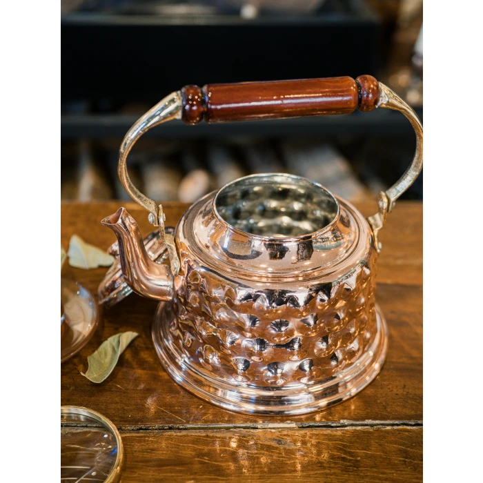 BAKIR DEMLİK KABARTMALI MARAŞ MODEL PARLAK RENK