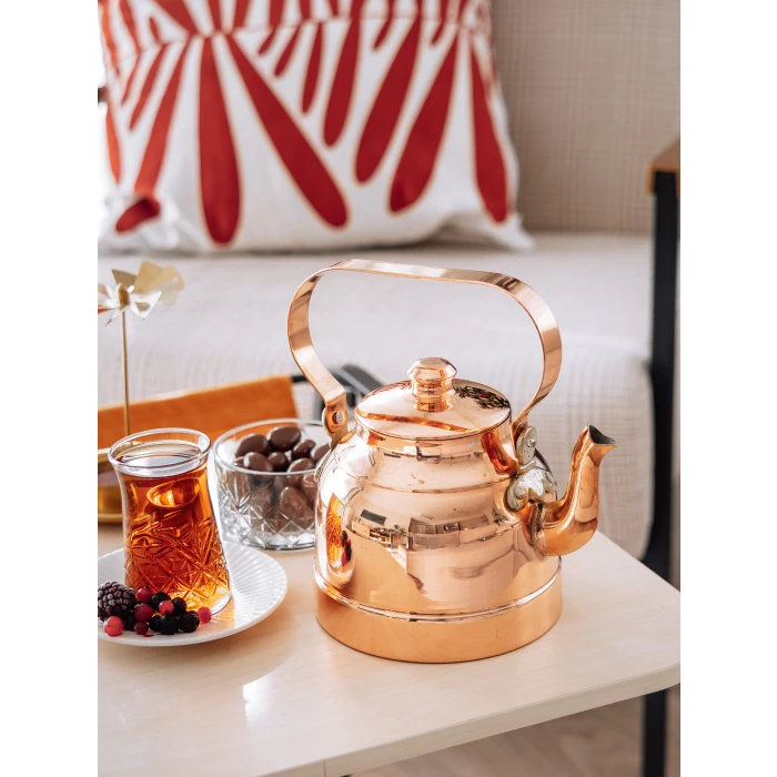 BAKIR DEMLİK MODERN MODEL BAKIR RENK