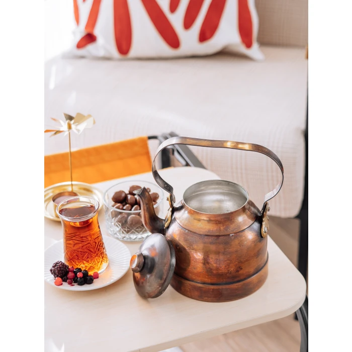 BAKIR DEMLİK MODERN MODEL OKSİTLİ RENK