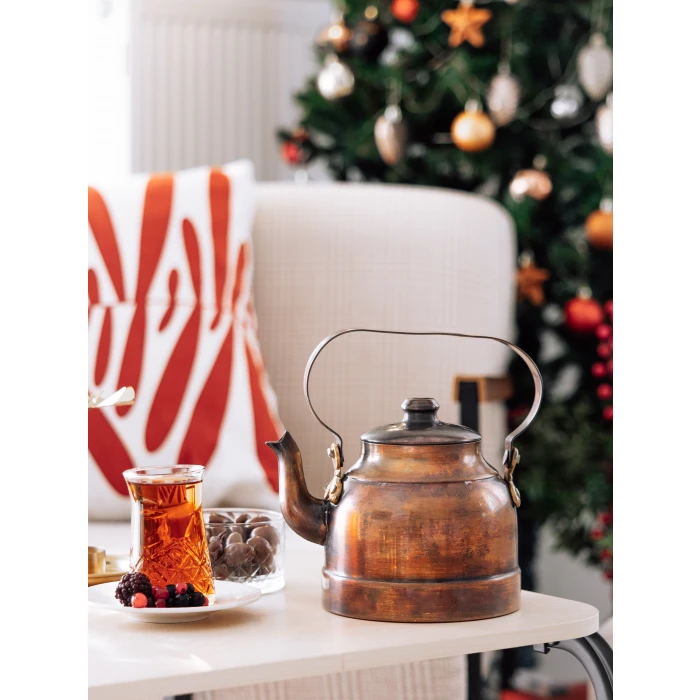 BAKIR DEMLİK MODERN MODEL OKSİTLİ RENK