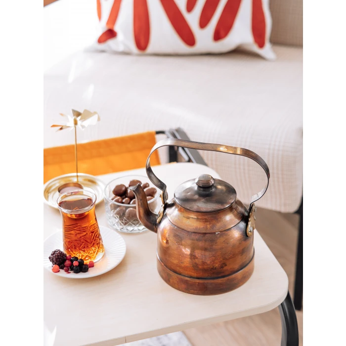 BAKIR DEMLİK MODERN MODEL OKSİTLİ RENK