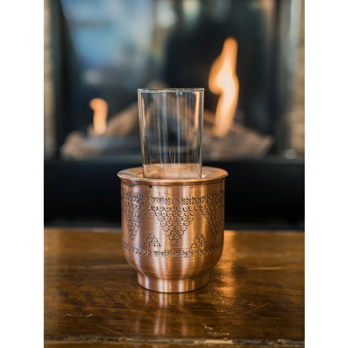 BAKIR EHLİKEYF SOĞUTUCU JELLİ ÜZÜM DESEN 2 li MAT BAKIR RENK